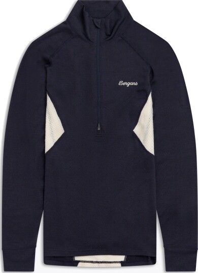 Bergans Inner:Pure Merino Half Zip Women Blå XL Bergans Inner:Pure Merino Half Zip Women Blå XL