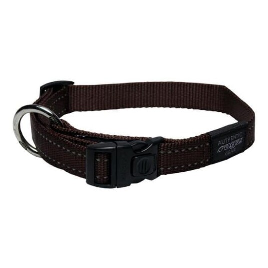 Rogz Classic Halsbånd (flere farger) Brun L-20MM 34-56CM
