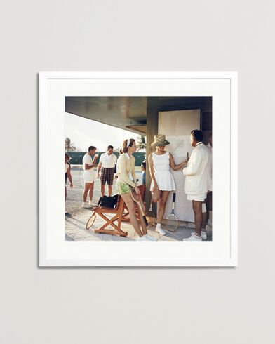 Sonic Editions Framed Slim Aarons Tennis In The Bahamas