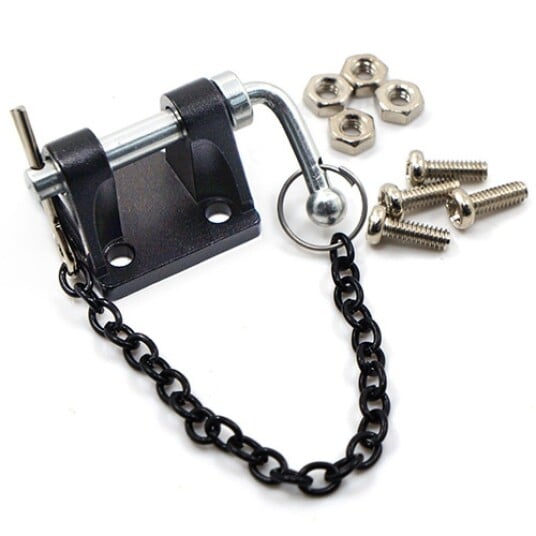 Yeah Racing Adjustable Drop Hitch Black