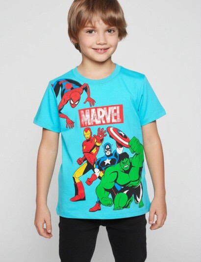 Marvel Tshirt   Blue   140