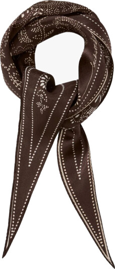 Becksöndergaard Dotted Flora Diamond Scarf Brun ONE SIZE