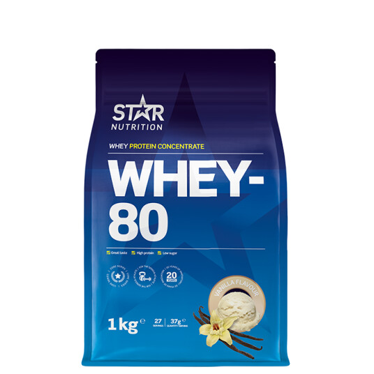 Whey-80 Myseprotein 1 kg
