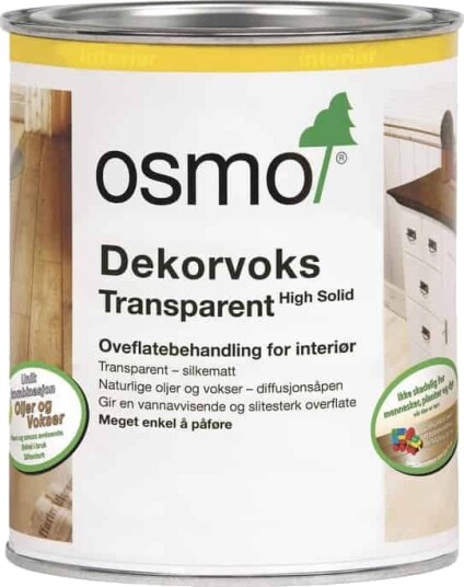 Osmo Dekorvoks Transparent 0,75 liter 3123 Gyllen Brun