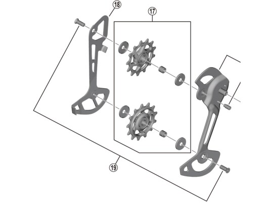 Shimano SLX innerplate til bakskifter modell RD M7120 SGS type Shimano SLX innerplate til bakskifter modell RD M7120 SGS type