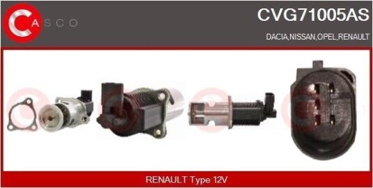 EGR ventil CASCO CVG71005AS EGR ventil CASCO CVG71005AS