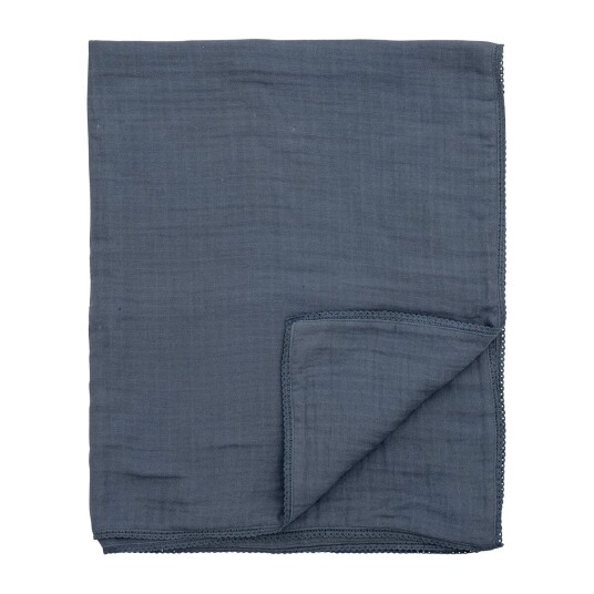 Bloomingville Muslin pledd 80 x 100 cm Blå