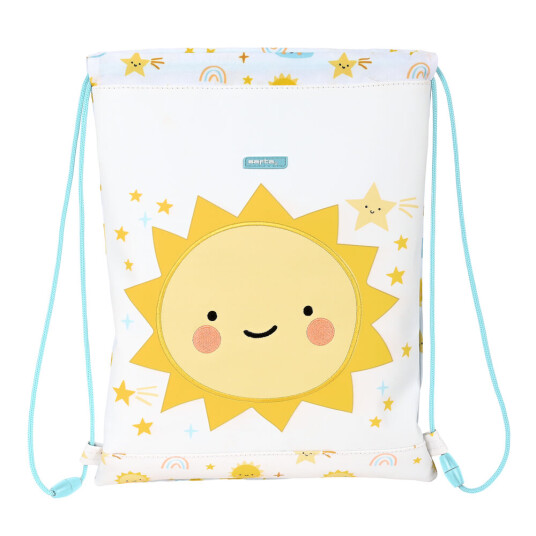 Safta Ryggsekk Med Stringer Safta Solete Hvit Gul (26 X 34 X 1 Cm)