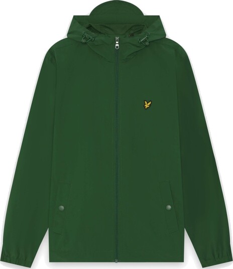 Lyle & Scott Zip Through Hooded Jacket Green L