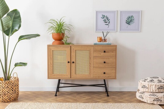Makwana Konsollbord 120 cm Naturell