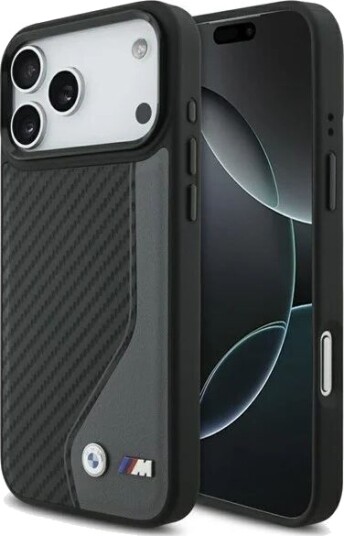 BMW M Carbon Logo MagSafe case for iPhone 17 Pro Max Graphite