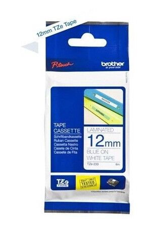 Brother Tape brother 12 mm blue/white