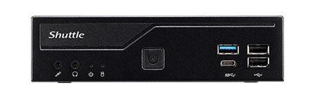 Shuttle XPC Slim DH610 Mini-PC Barebone med Intel H610, Sort