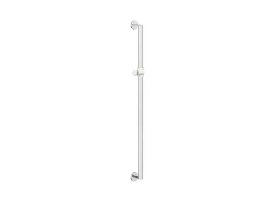 HEWI dusjstang/støttehåndtak 1100 mm børstet stål/hvit matt