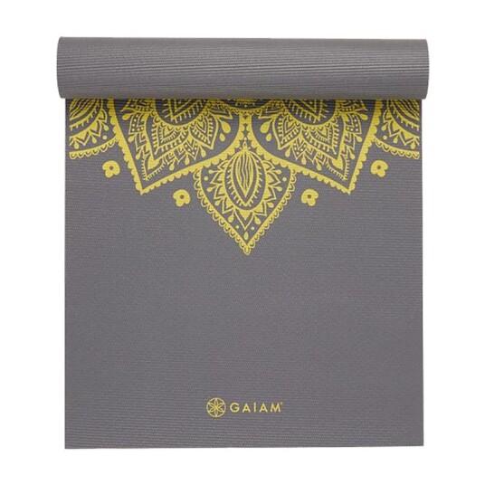 Gaiam Citron Sundial Yoga Mat 6mm Premium Gaiam Citron Sundial Yoga Mat 6mm Premium