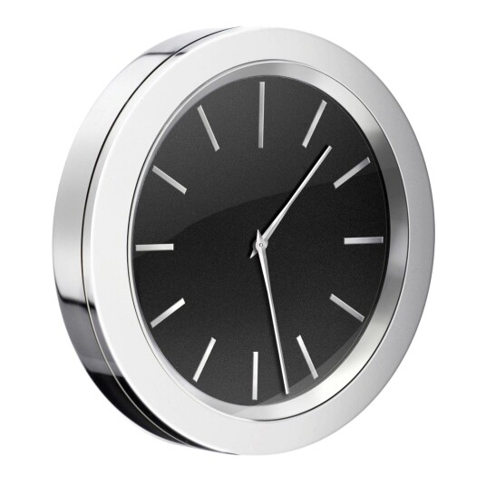 Smedbo Yk380 Klokke Krom/svart Time Svart
