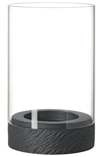 Villeroy & Boch Manufacture Rock Home Hurricane lyslykt M Svart