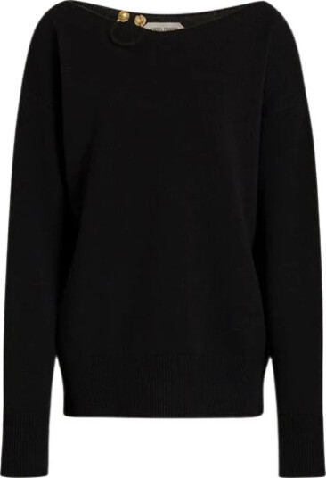 Alberta Ferretti Dame Strikkevarer Svart 2XL,