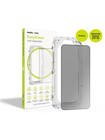 Mobile Origin EasyGlass Privacy with Applicator Samsung Galaxy A57 5G