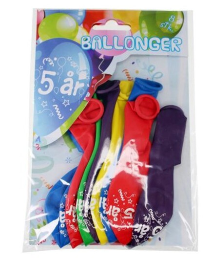 Tinka Ballonger 8pk - 5 år