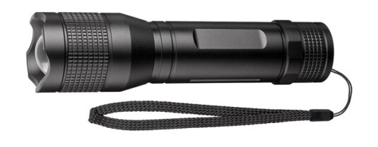 Pro LED flashlight Super Bright 1500 black - ideal fo