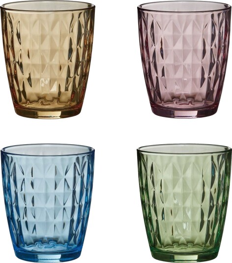Aida Mosaic drikkeglass 34 cl 4-pakning Multi