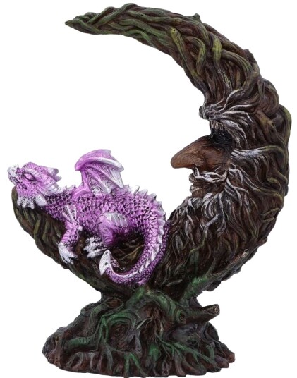 Amethyst Slumber Sovende Drage og Månefigur 21,2 cm