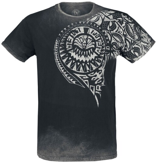 Outer Vision T-skjorte - Burned Tattoo - S til 4XL - Herrer - grå Outer Vision T-skjorte - Burned Tattoo - S til 4XL - Herrer - grå