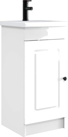 Badmøbel med vask Høgglans hvit 42 x 40 x 84,5 cm Badmøbel med vask Høgglans hvit 42 x 40 x 84,5 cm