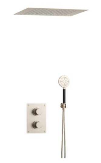 Tapwell Arm7268 Takduj Innbygging - Innebygd Firkantet Brushed Nickel / 400x400mm