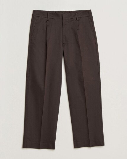 NN07 Kay Cotton Pleated Trousers Deep Truffle NN07 Kay Cotton Pleated Trousers Deep Truffle