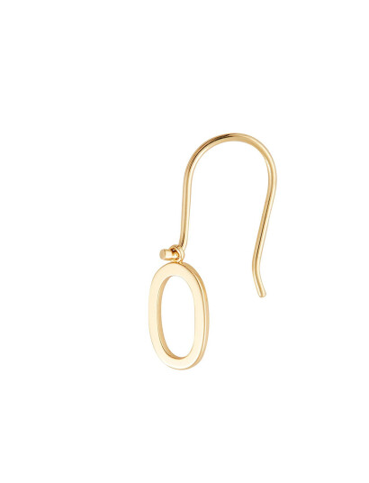 DESIGN LETTERS Initial Ear Hanger (A Z) Guld One Size 2,7