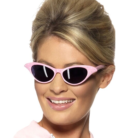 Smiffys Solbriller Rock'n Roll Rosa - One size Smiffys Solbriller Rock'n Roll Rosa - One size
