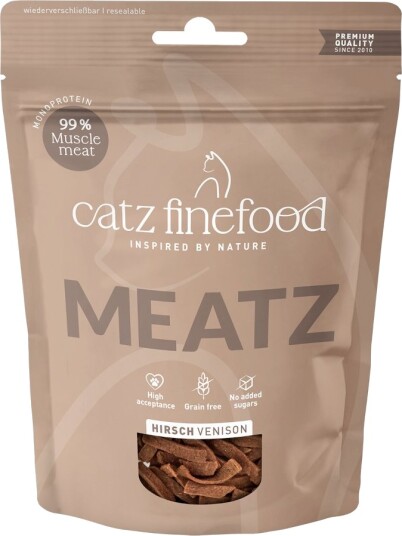 Catz Finefood Meatz Blandet Pakke 1 X 1 X Kalv & 1 X Hjort Kylling 3 X 45 G