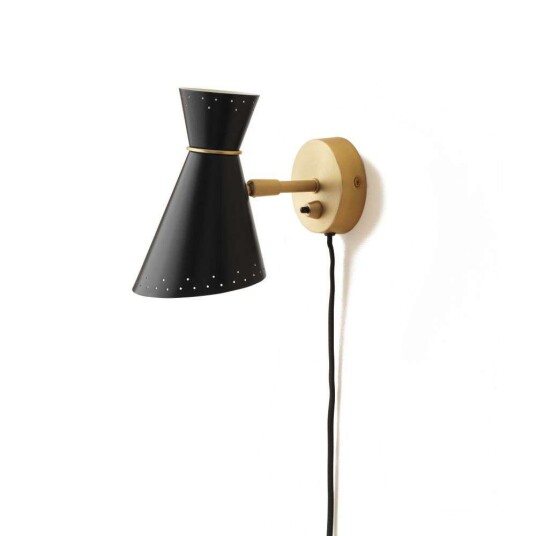 Warm Nordic BLOOM Vegglampe Sort   Unoliving