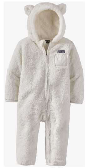 Patagonia Baby Furry Friends Bunting Brich White 3år