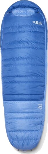 Rab Sovepose Dame Ascent -6C/20F Dark Bluebird/Bluebird1, Long Left Zip