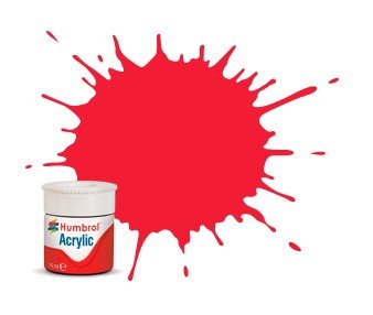 Humbrol Akryl No 238 Arrow Red - Blank 14ml boks