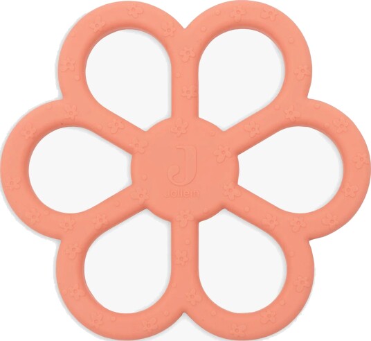 Jollein Bitering Silikon Flower Coral Rose
