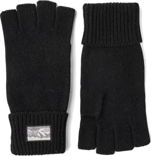 Hestra Raggwool Half Finger halvvante voksen 100 Black 6 Hestra Raggwool Half Finger halvvante voksen 100 Black 6