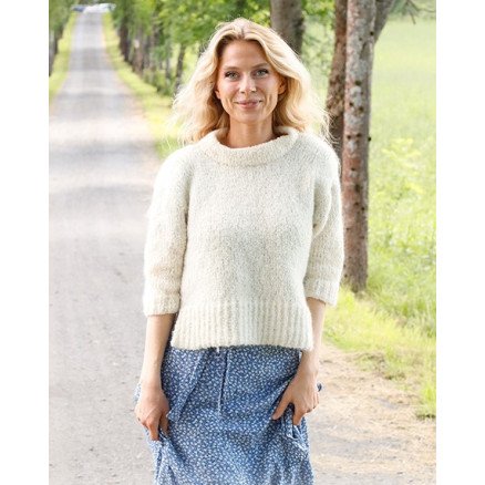 Soft Journey by DROPS Design Genser Strikkeoppskrift str S XXXL