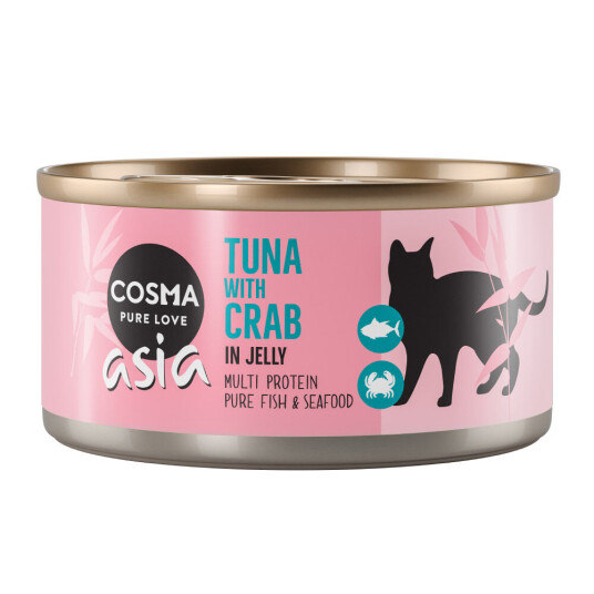 Cosma Asia I Gelé 6 X 170 G Tunfisk & Krabbe