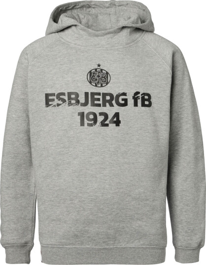 Esbjerg fB Logo Hettegenser Barn Grå 128