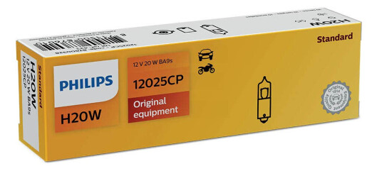 Philips H20w Miniatyr Halogenpære 10 Pakning