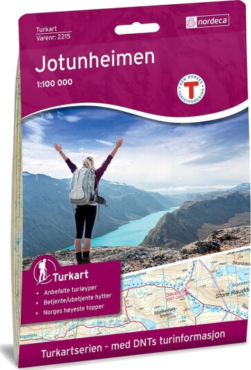 Nordeca Jotunheimen 1:100 000 Turkart 1:100 000 Nordeca Jotunheimen 1:100 000 Turkart 1:100 000