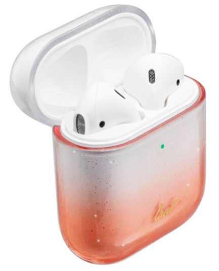 OMBRE SPARKLE AirPods cover Peach