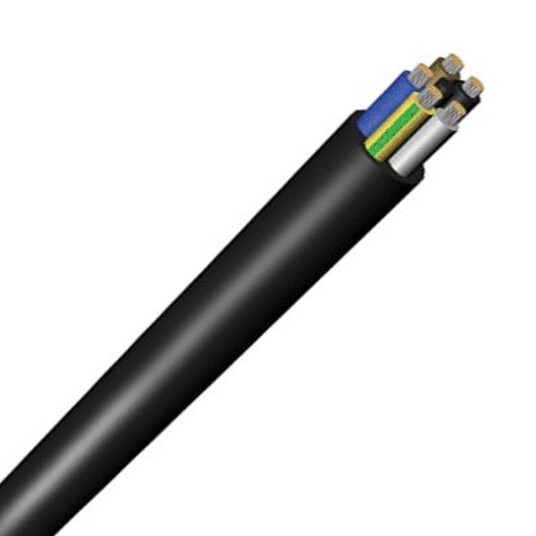 EL Gummikabel 5G2,5mm2 450/750V H07RN F metervare 1 500m