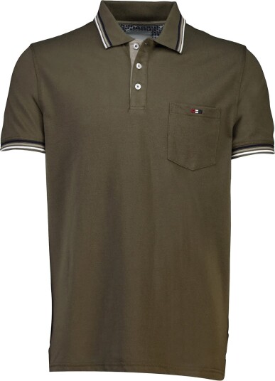 Bison Polo Piqué S/S DK BROWN XL Bison Polo Piqué S/S DK BROWN XL