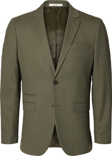 Selected Slmslim Neil Blz Noos Khaki green 54