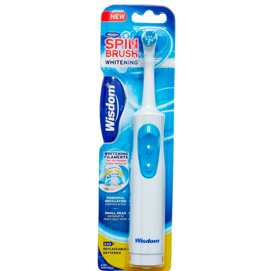 Batteritannbørste WISDOM Spinbrush Whitening el tannbørste GRØNN